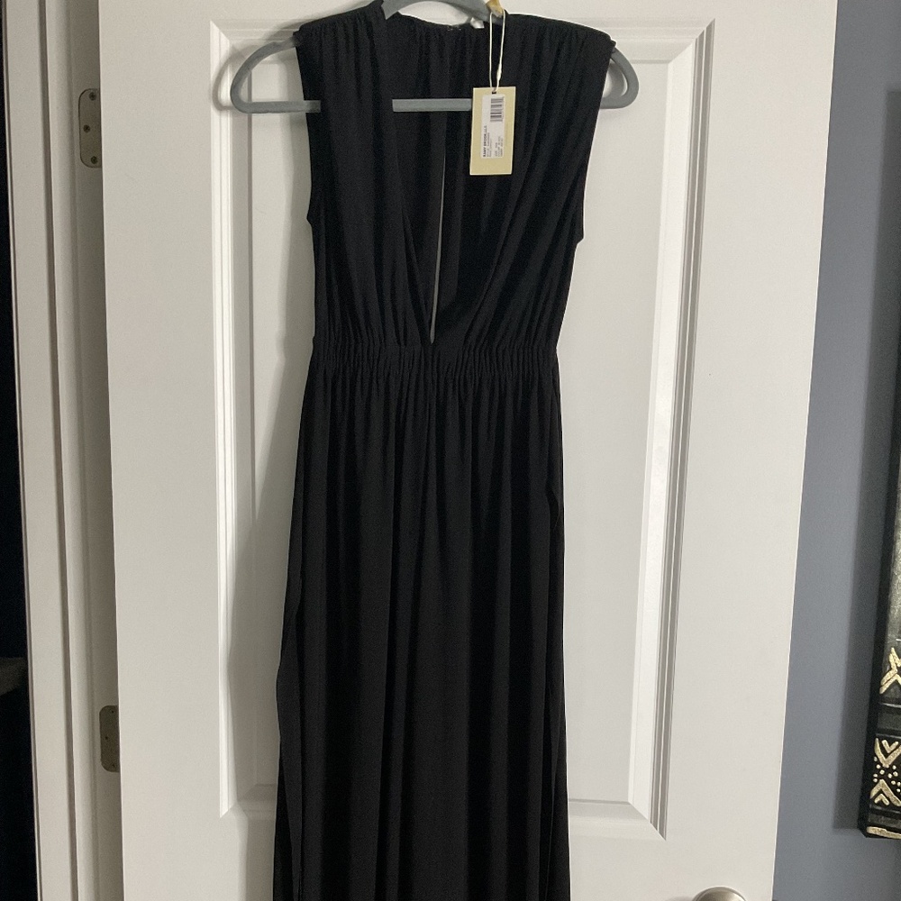Ramy Brook Black Jumpsuit with tie around waist size XXS